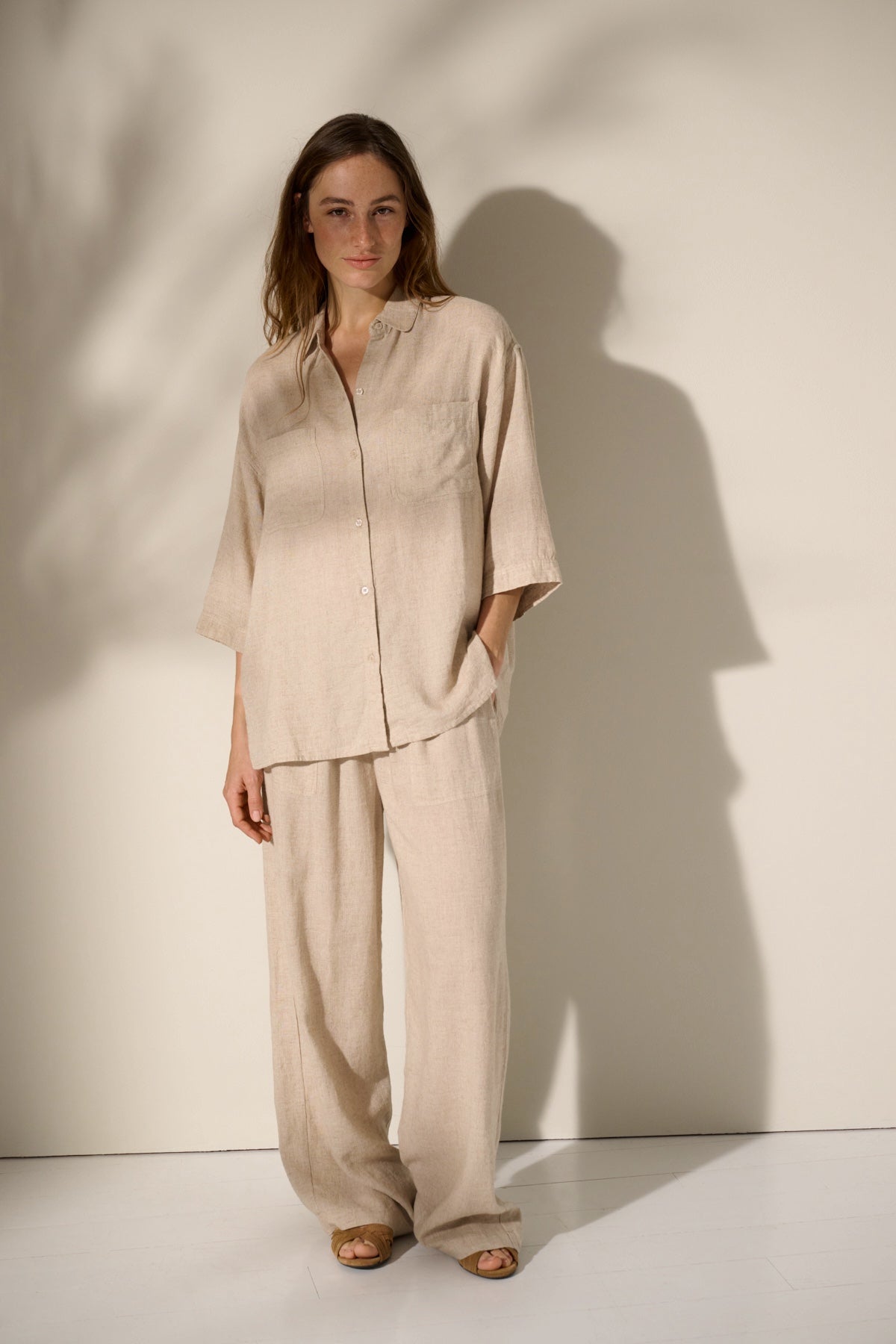Ellie hørskjorte - Natural Linen